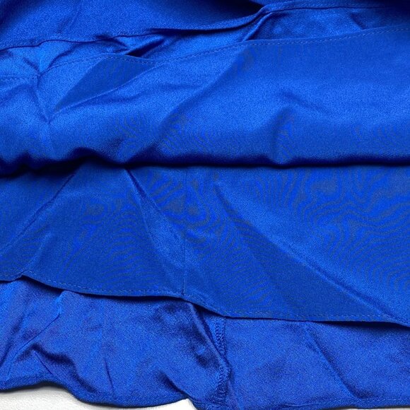 NEW REISS Women's Cora Flared Sleeve Mini Shift Dress Cobalt Blue Size 6 NWT - Picture 2 of 9